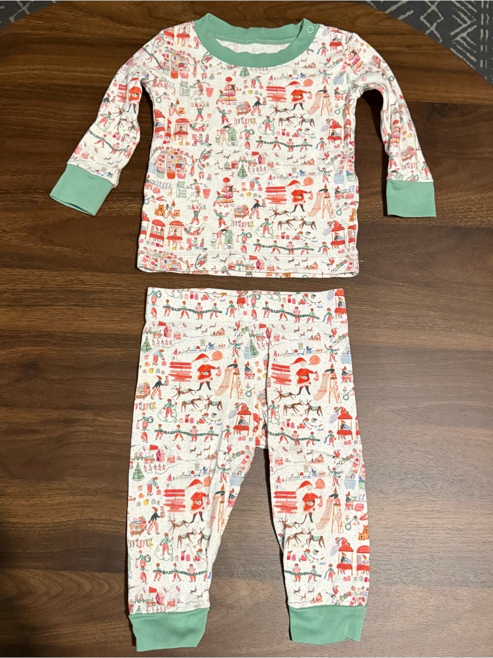 Sold Baby girl Christmas lake pajamas